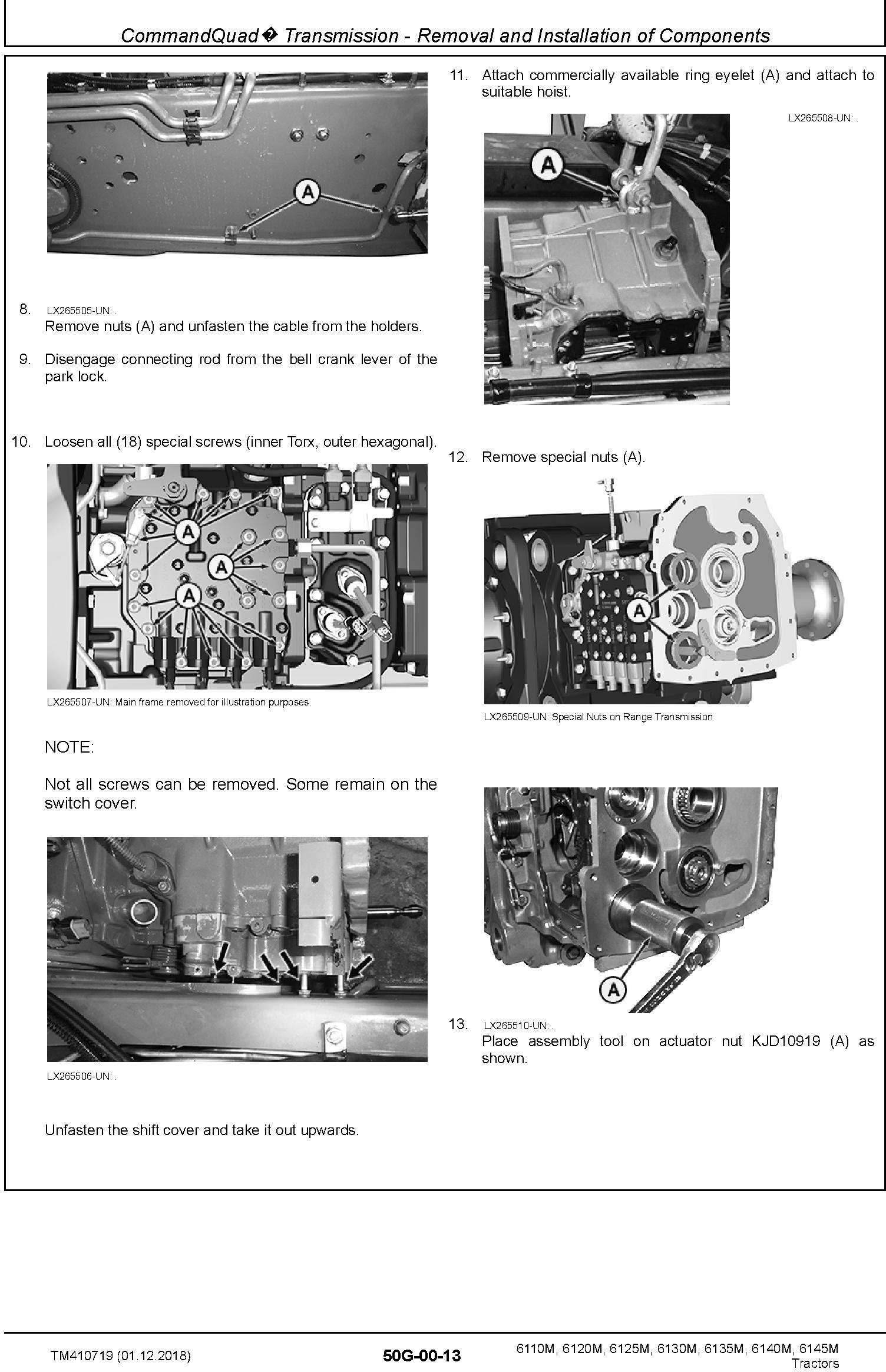 John Deere 6110M,6120M, 6125M, 6130M, 6135M, 6140M, 6145M Tractor Repair Technical Manual (TM410719) - 1