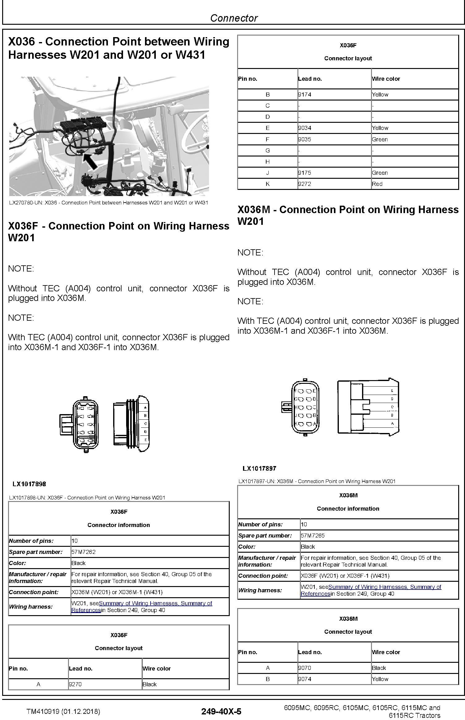 John Deere 6095MC 6095RC 6105MC 6105RC 6115MC 6115RC Tractors Diagnostic Technical Manual (TM410919) - 2