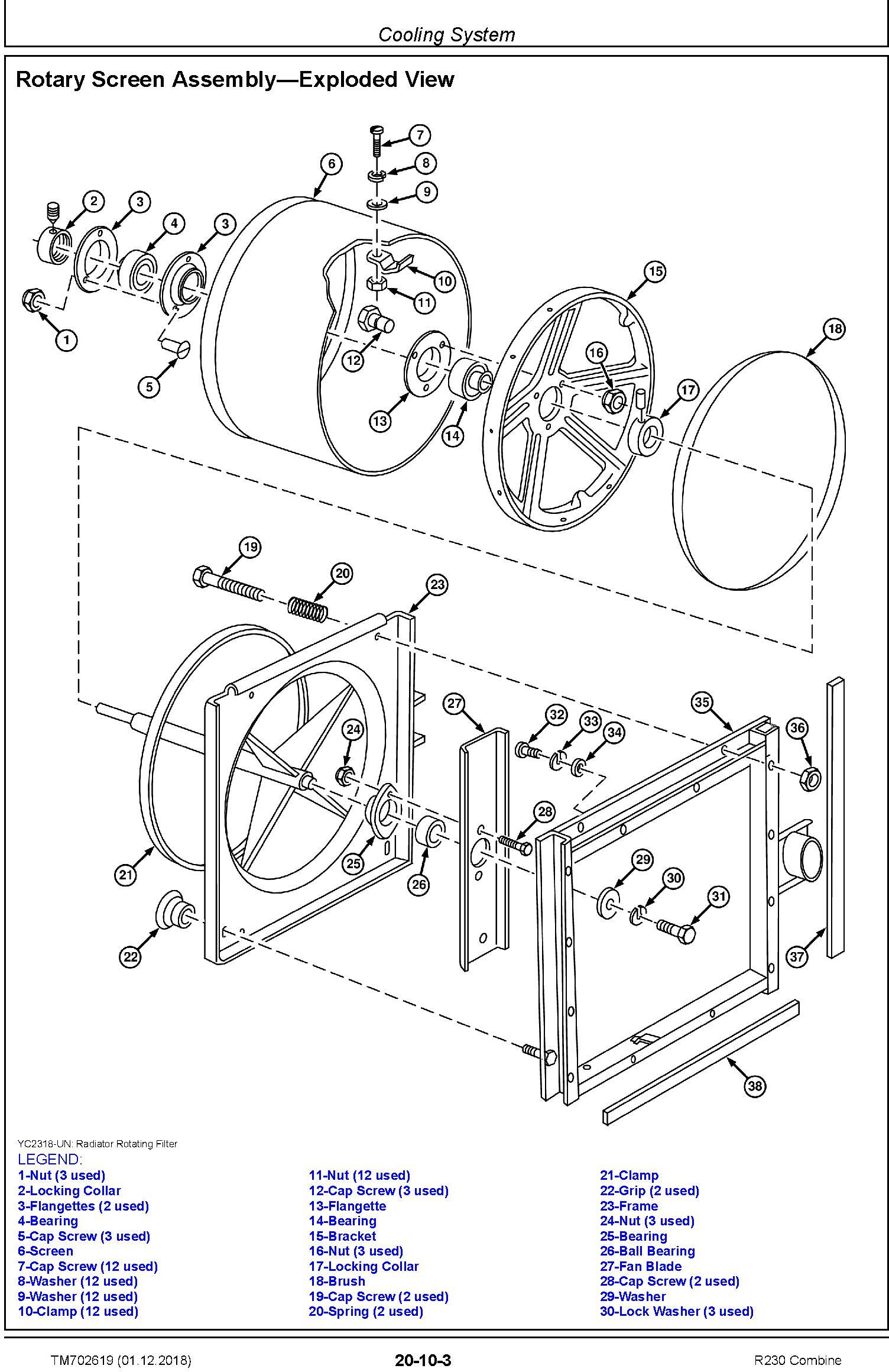 John Deere R230 Combine Technical Service Manual (TM702619) - 2