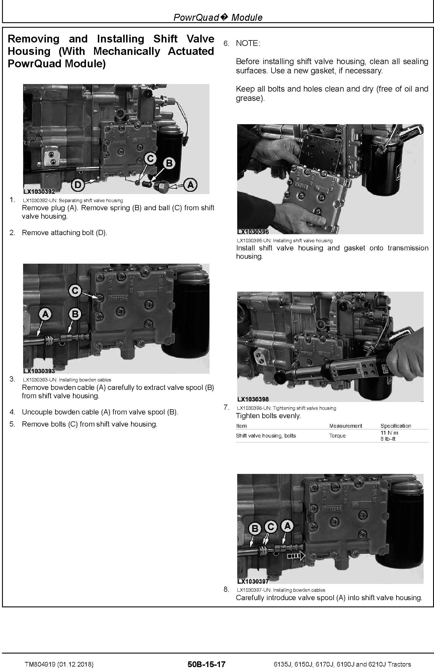 John Deere 6135J, 6150J, 6170J, 6190J and 6210J Tractors Service Repair Technical Manual (TM804919) - 2
