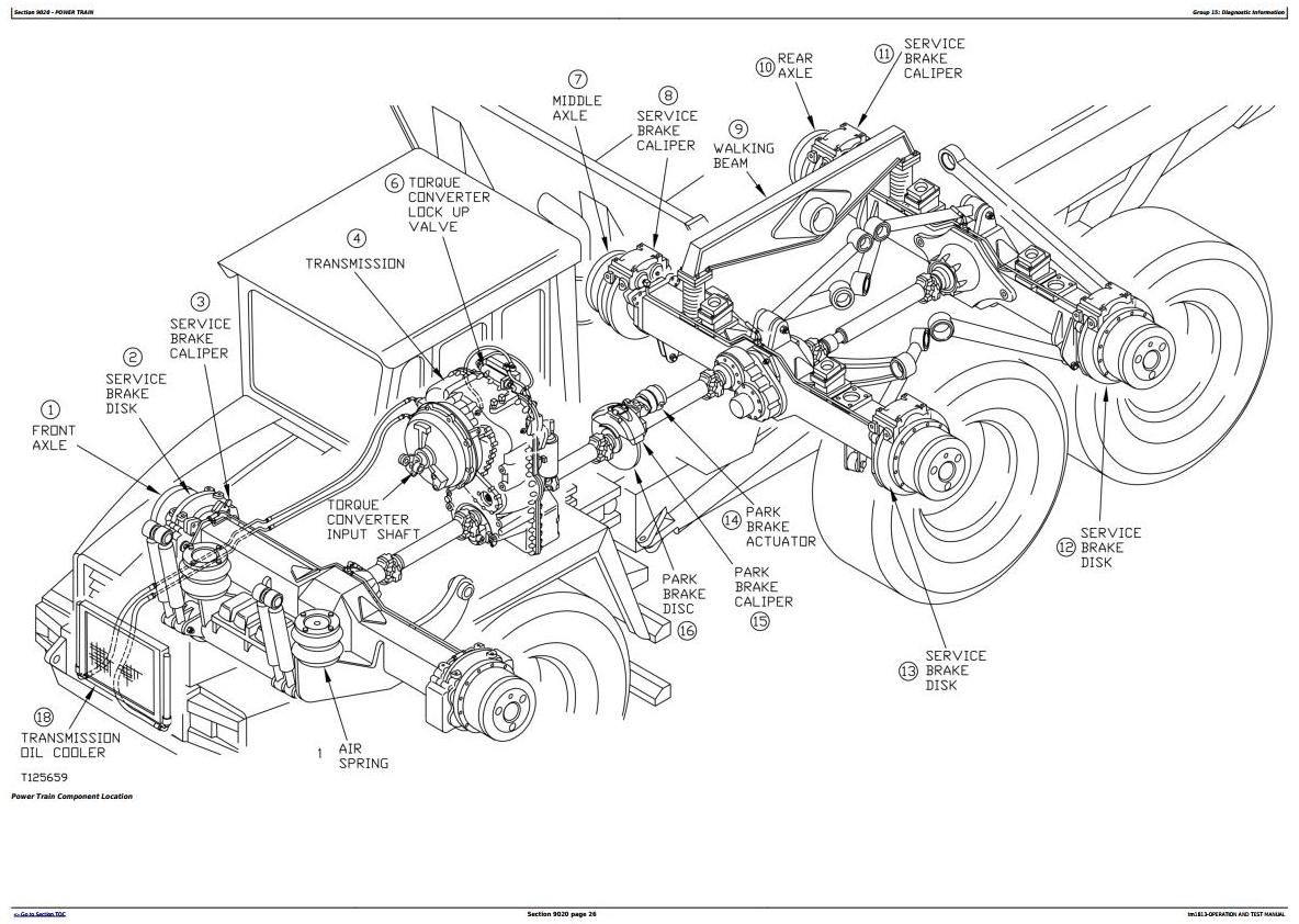TM1813 - John Deere Bell B30C Articulated Dump Truck Diagnostic, Operation and Test Service Manual - 18899
