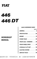 Fiat 446, 446DT, 55-56 (DT), 60-56 (DT), 65-56 (DT), 70-56 Tractor Service Manual (6035423900)