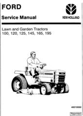 Ford 100, 120, 125, 145, 165, 195 Lawn & Garden Tractor Service Manual