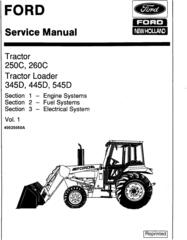 Ford 250C, 260C Tractor; 345D, 445D, 545D Loaders Complete Service Repair Manual