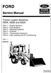 Ford 555A, 555B, 655, 655A Tractor Loader Backhoe Complete Service Repair Manual