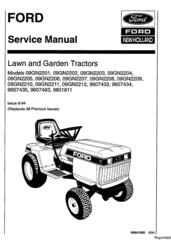 Ford LGT12 (H), LGT14 (H), LGT17 (H), LGT18H Lawn & Garden Tractors Service Manual (SE4363-1)