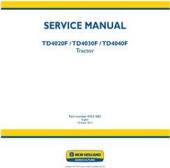 New Holland TD4020F, TD4030F, TD4040F Tractor Service Manual