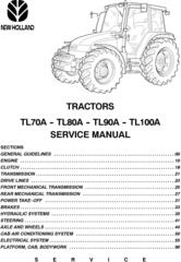 New Holland TL70A, TL80A, TL90A, TL100A tractor Service Manual