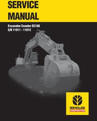 New Holland EC160 Hydraulic Excavator Service Manual
