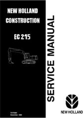 New Holland EC215 Excavator Service Manual