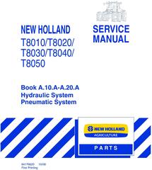New Holland T8010, T8020, T8030, T8040, T8050 Series Tractors (PIN. Z7RW05000-) Service Manual