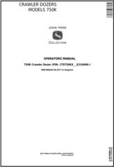 OMT298956 - John Deere 750K Crawler Dozer (PIN: 1T0750KX_ _E216966-) Operators Manual