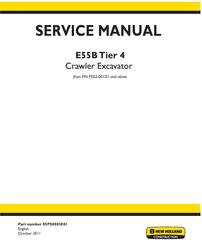 New Holland E55B Tier 4 Crawler Excavator Service Manual