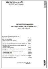 TM10243 - John Deere 444J (SN.from 611275) 4WD Loader Service Repair Technical Manual