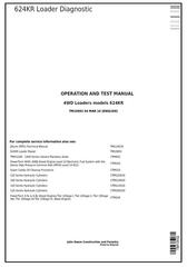 TM10692 - John Deere 624KR 4WD Loader Diagnostic, Operation and Test Service Manual