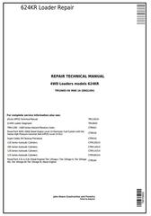 TM10693 - John Deere 624KR 4WD Loader Service Repair Technical Manual