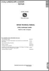TM10731 - JD John Deere 210LJ Landscape Loader Repair Technical Manual