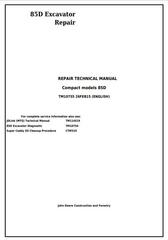 TM10755 - John Deere 85D Excavator Service Repair Technical Manual