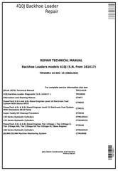 TM10851 - John Deere 410J Backhoe Loader (S.N.from 161617) Service Repair Technical Manual