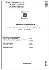 TM111419 - John Deere 1770NT (SN.740101-745000) 12-Row Planter Frame (Worldwide) Diagnostic & Tests manual