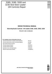 TM11407 - John Deere 318D, 319D, 320D, 323D Skid Steer Loader (EH Controls) Service Repair Manual