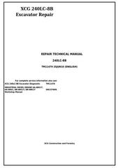 TM11479 - John Deere XCG 240LC-8B Excavator Service Repair Technical Manual