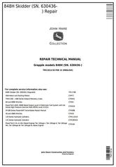 TM11814 - John Deere 848H (SN.630436-) Grapple Skidder Service Repair Technical Manual