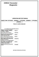 TM12171 - John Deere 250GLC Excavator Diagnostic, Operation and Test Service Manual
