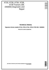 TM122719 - John Deere X710, X730, X734, X738, X739 Signature Series Tractors (SN.-040000) Technical Manual
