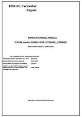 TM12339 - John Deere 180GLC (PIN: 1FF180GX__E020001-) iT4/S3B Excavator Service Repair Manual
