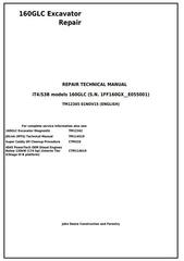 TM12345 - John Deere 160GLC (PIN: 1FF160GX__E055001-) iT4/S3B Excavator Service Repair Manual