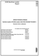 TM12436 - John Deere 310K (iT4/S3B) Backhoe Loader (SN: E219607-) Service Repair Technical Manual