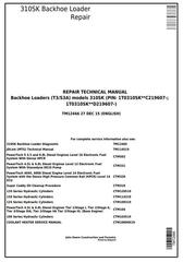 TM12466 - John Deere 310SK (T3/S3A) Backhoe Loader (SN: D219607-) Service Repair Technical Manual