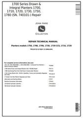 TM124719 - John Deere 1700, 1710, 1720, 1730, 1750, 1780 Planters (SN. 740101-) Service Repair Manual