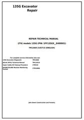 TM12669 - John Deere 135G (PIN: 1FF135GX__E400001-) iT4 Excavator Service Repair Manual