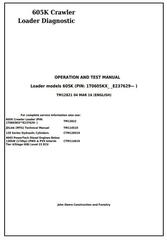 TM12821 - John Deere 605K Crawler Loader Diagnostic, Operation and Test Service Manual