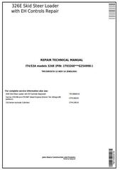TM13093X19 - John Deere 326E Skid Steer Loader with EH Controls Service Repair Technical Manual