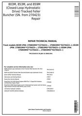TM13244X19 - John Deere 803M 853M 859M (Closed-Loop Hyd.Drv) Feller Buncher (SN.270423-) Repair Manual