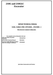 TM13351X19 - John Deere 210G and 210GLC (PIN: 1FF210GX__F521988-) Excavator Service Repair Manual