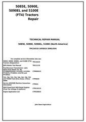TM134519 - John Deere 5085E, 5090E, 5090EL, 5100E (FT4) North America Tractors Service Repair Manual