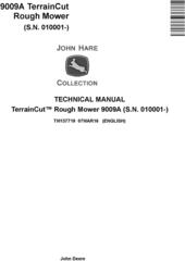 John Deere TerrainCut Rough Mower 9009A Technical Service Manual (TM137719)