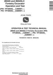 John Deere 2654G, 2654GLC (SN. C260001-, D260001-) Forestry Excavator Diagnostic Manual (TM14035X19)