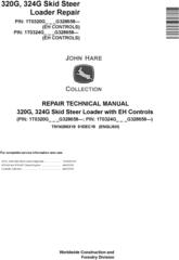 John Deere 320G, 324G Skid Steer Loader Repair Technical Manual (TM14296X19)