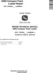 John Deere 325G Compact Track Loader Repair Technical Manual (TM14297X19)