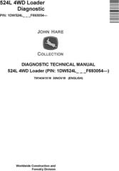 John Deere 524L 4WD Loader Diagnostic Technical Manual (TM14341X19)