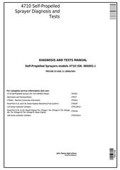 TM2108 - John Deere 4710 Self-Propelled Sprayer (SN.from 004001) Diagnostic and Tests Service Manual