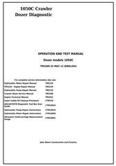 TM2300 - John Deere 1050C Crawler Dozer Diagnostic, Operation and Test Service Manual