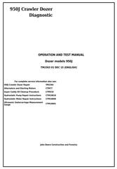 TM2363 - John Deere 950J Crawler Dozer Diagnostic, Operation and Test Service Manual