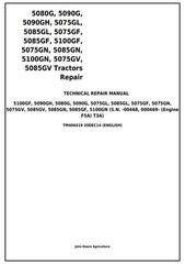 TM406419 - John Deere 5075G (F, L, N, V) , 5080G, 5085G (F, L, N, V) , 5090G(, H) , 5100G(F, N) Tractors Repair manual