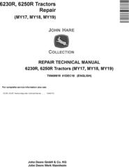John Deere 6230R, 6250R Tractors MY2017,18,19 Service Repair Technical Manual (TM409819)